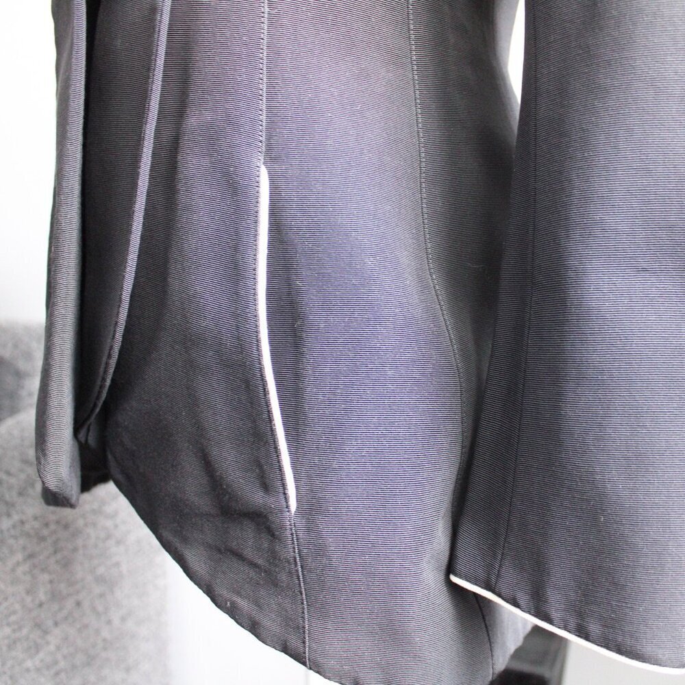 KARL LAGERFELD Runway Vintage '93 Tailored Black & White Blazer Size 36 / Small - Picture 5 of 10